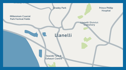 Areas Covered by Llanelli Glass